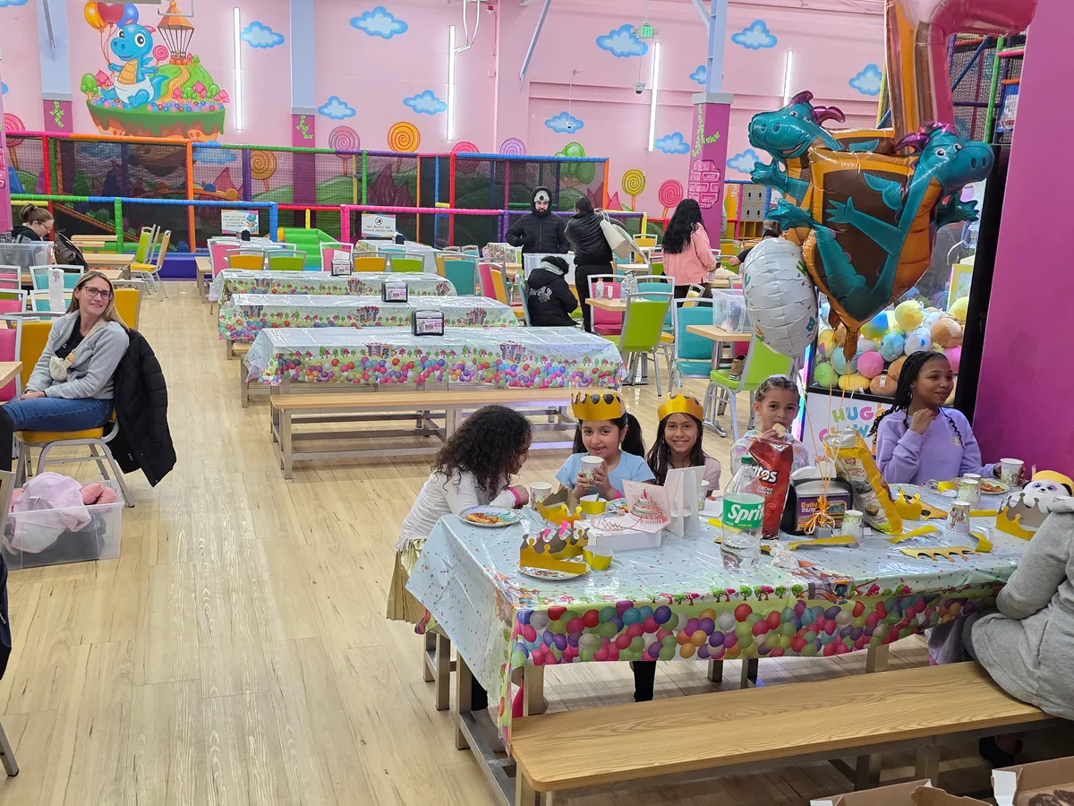 Kids party at indoor play venue