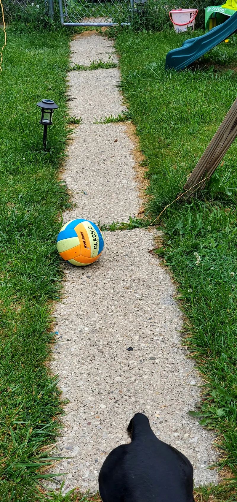 Walkway before edging